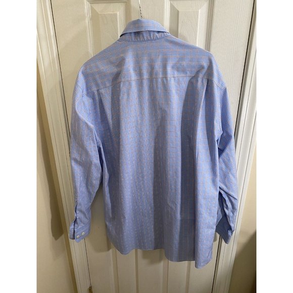 Orvis Signature Adult M Blue Check Long Sleeve Button Up Business Casual Mens - Picture 5 of 8
